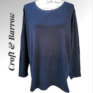 Croft & Barrow Classic long sleeve  black tee.